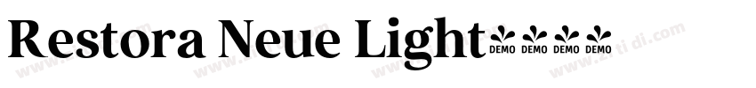 Restora Neue Light字体转换 Restora Neue Light字体转换
